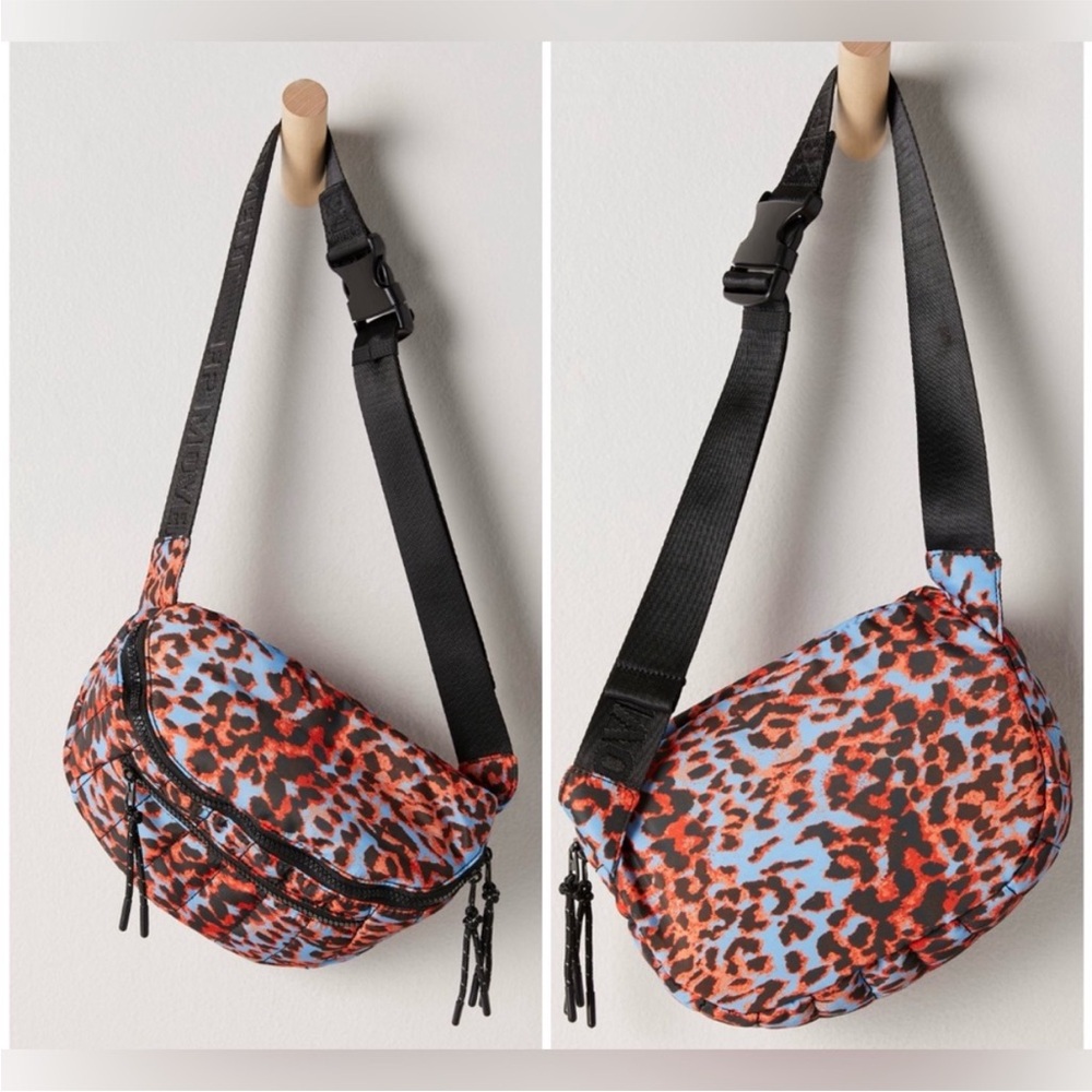 FP Movement by Free People Quilted Sling Bag in Sci Fi Animal Print OS NWT